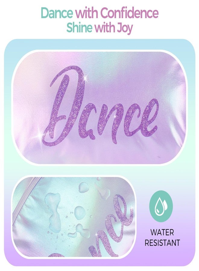 Choco Mocha Dance Bag for Girls Kids Ballet Bag for Girls Toddler Dance Bags with Shoe Compartment Little Girl Christmas Gifts, Dazzle Purple - Image 5